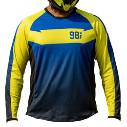 98 Fahren Moto Jersey Escape Classic - Blue and Yellow