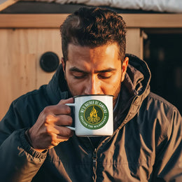 Campfire Brotherhood Enamel Mug | Lightweight | ADV TRIBE