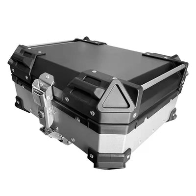 Asiatic 22L Aluminium Top Box Silver - Motorcycle Luggage