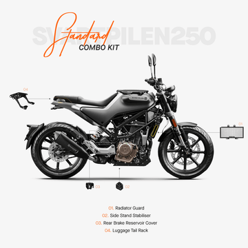 The Standard Combo Kit of 4 Accessories for Svartpilen 250