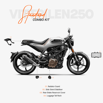 The Standard Combo Kit of 4 Accessories for Vitpilen 250