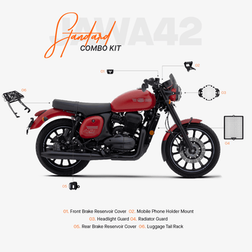 The Standard Combo Kit of 6 Accessories for Jawa 42