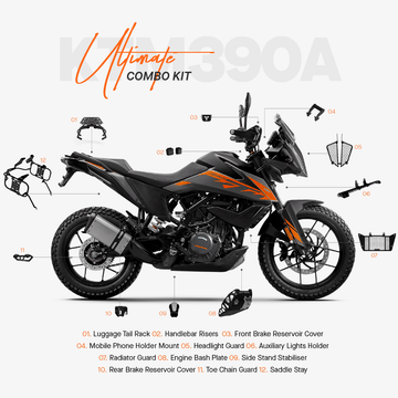 The Ultimate Combo Kit of 12 Accessories for KTM 390 Adventure