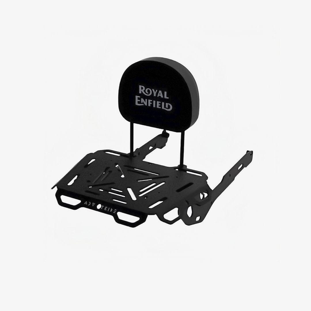 Luggage Tail Rack with Back Rest Repositioning Brackets for RE