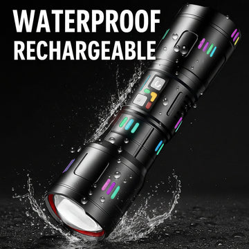 2000 Lumen Tactical Torch | Type-C Rechargeable LED Flashlight | ADV TRIBE