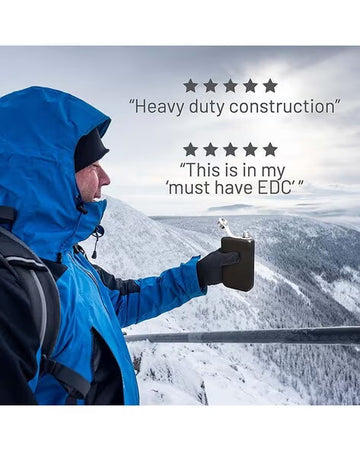 Bull MEN 15oz Large Hip Flask | Matte Black Stainless Steel | ADV TRIBE