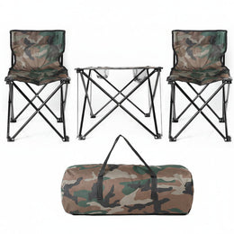 Folding Camping Table Set | 4 Stools & Cup Holders | ADV TRIBE