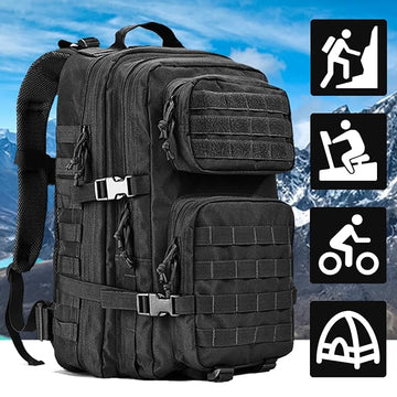 45L Waterproof Survival Backpack | Heavy-Duty Moto Camping & Tactical Rucksack | ADV TRIBE