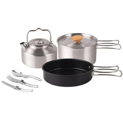 DPCR 9-Piece Moto-Camp Cookware Kit & Teapot