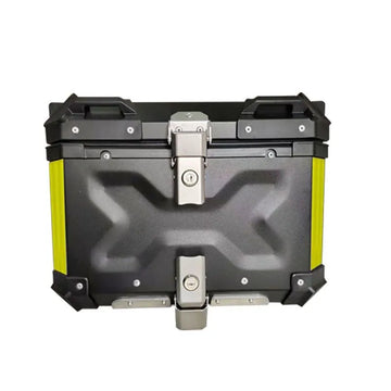 Asiatic Aluminium Top Box 45L with Backrest - Black