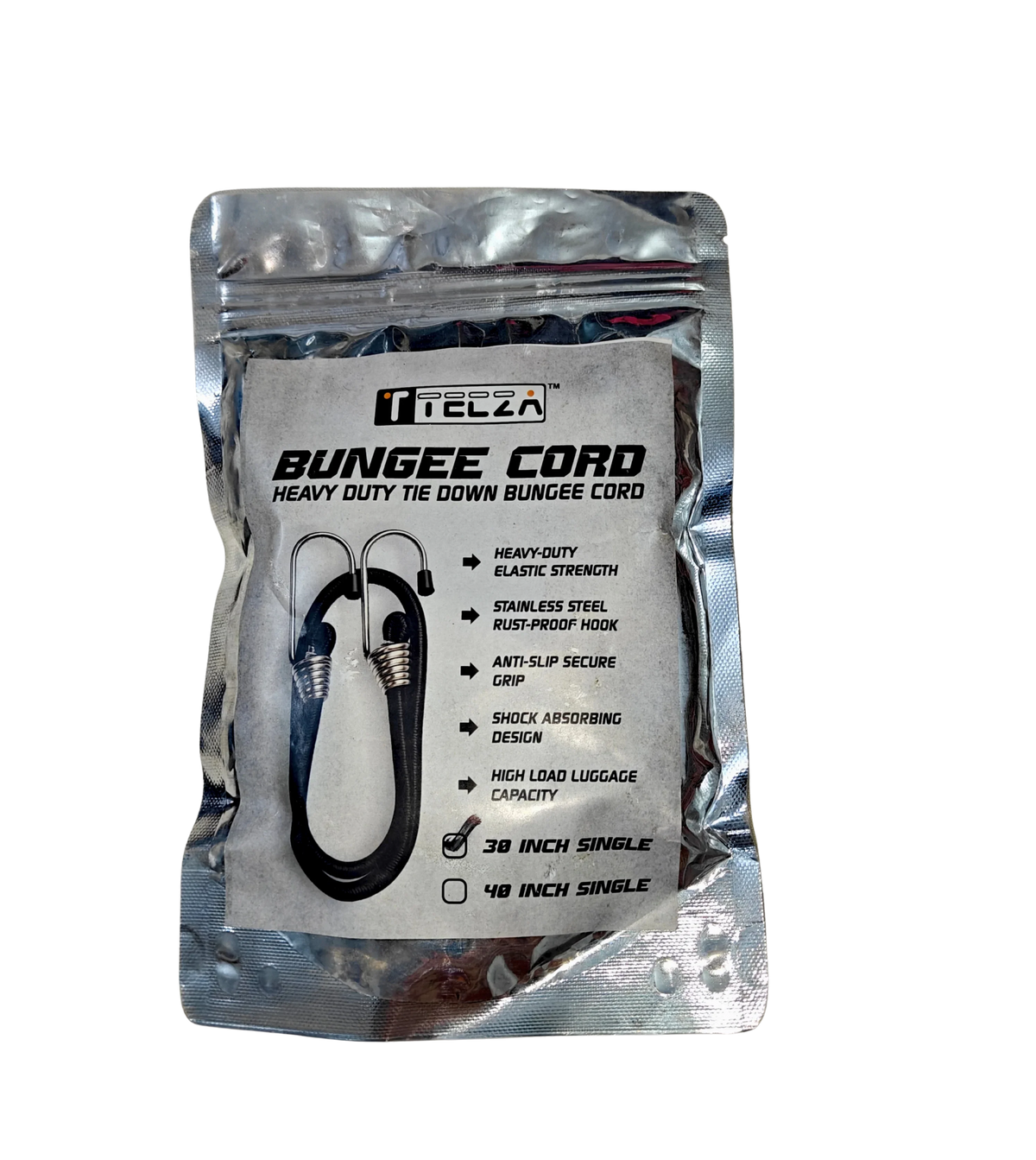 TECZA Bungee Cord 9mm 30 Inch Single - Front