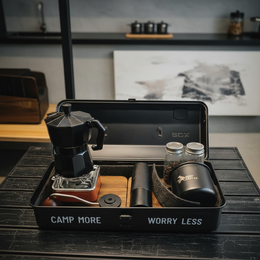 Portable Coffee Kit | Stove, Moka, Grinder | ADV TRIBE