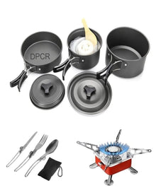 DPCR 13-Piece ADV Cookware Kit w/ Gas Stove