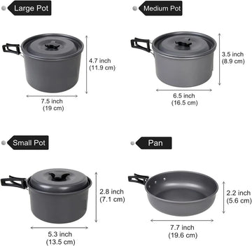 DPCR 19-Piece Moto-Camp Cookware & Gas Stove Kit