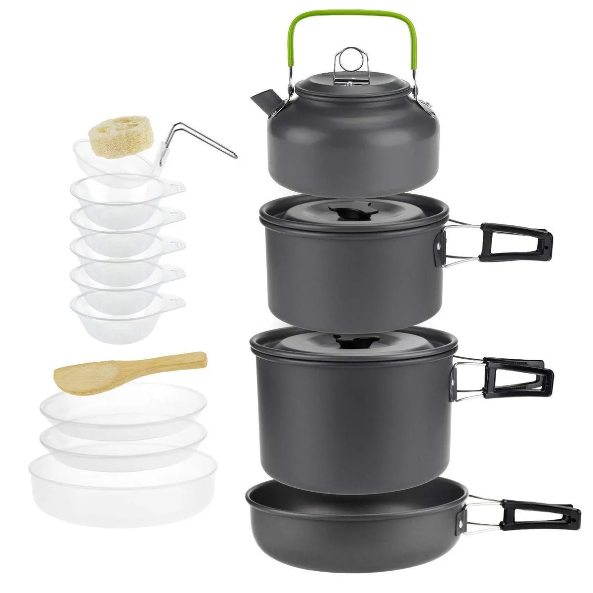DPCR 15-Piece ADV Cookware Mess Kit Teapot