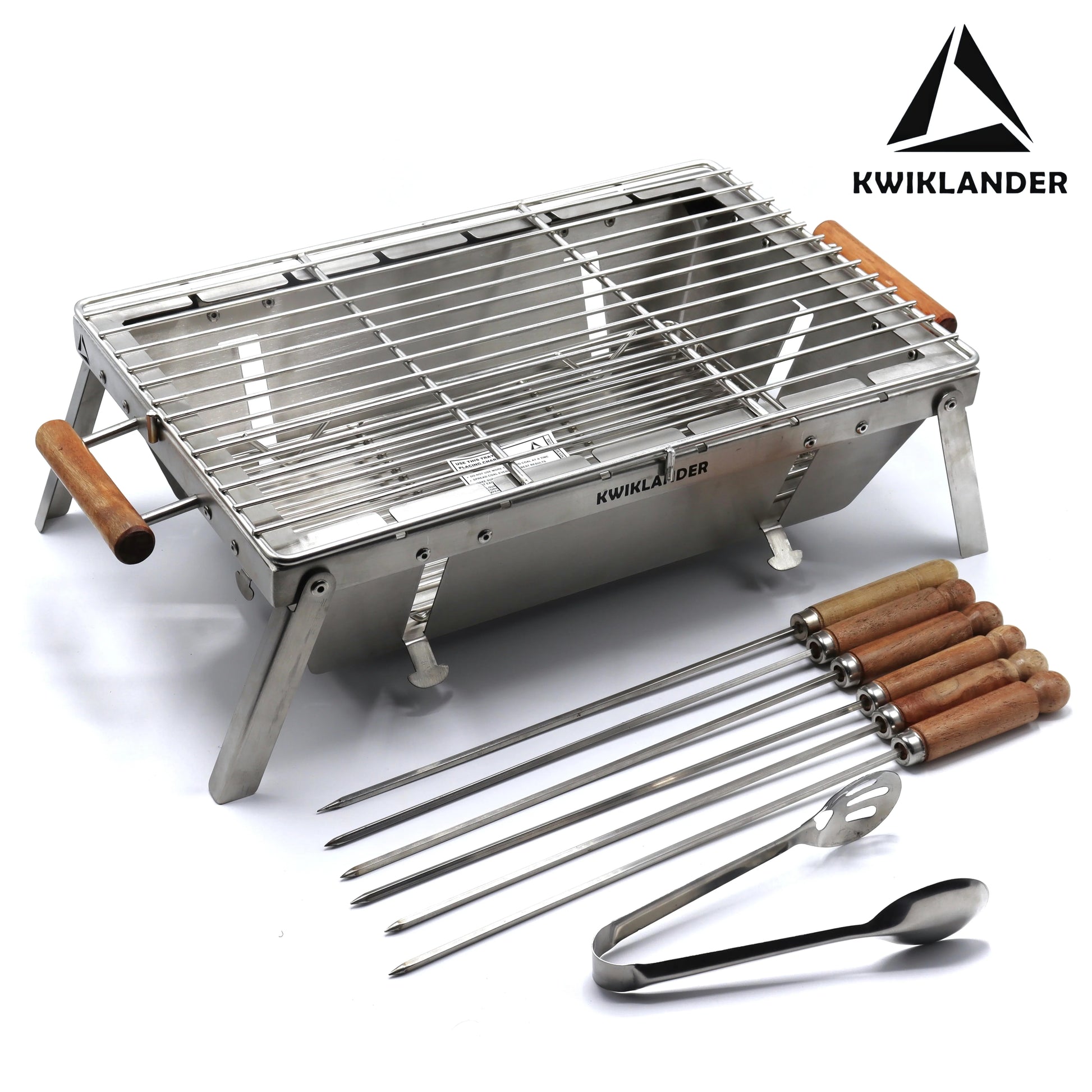 Kwiklander GRX02G BBQ Grill | 6 Skewer Tabletop | Portable Foldable Grill India