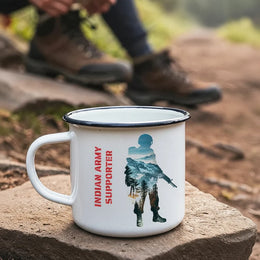 Mountain Sentinel Enamel Mug | Army Tribute | ADV TRIBE