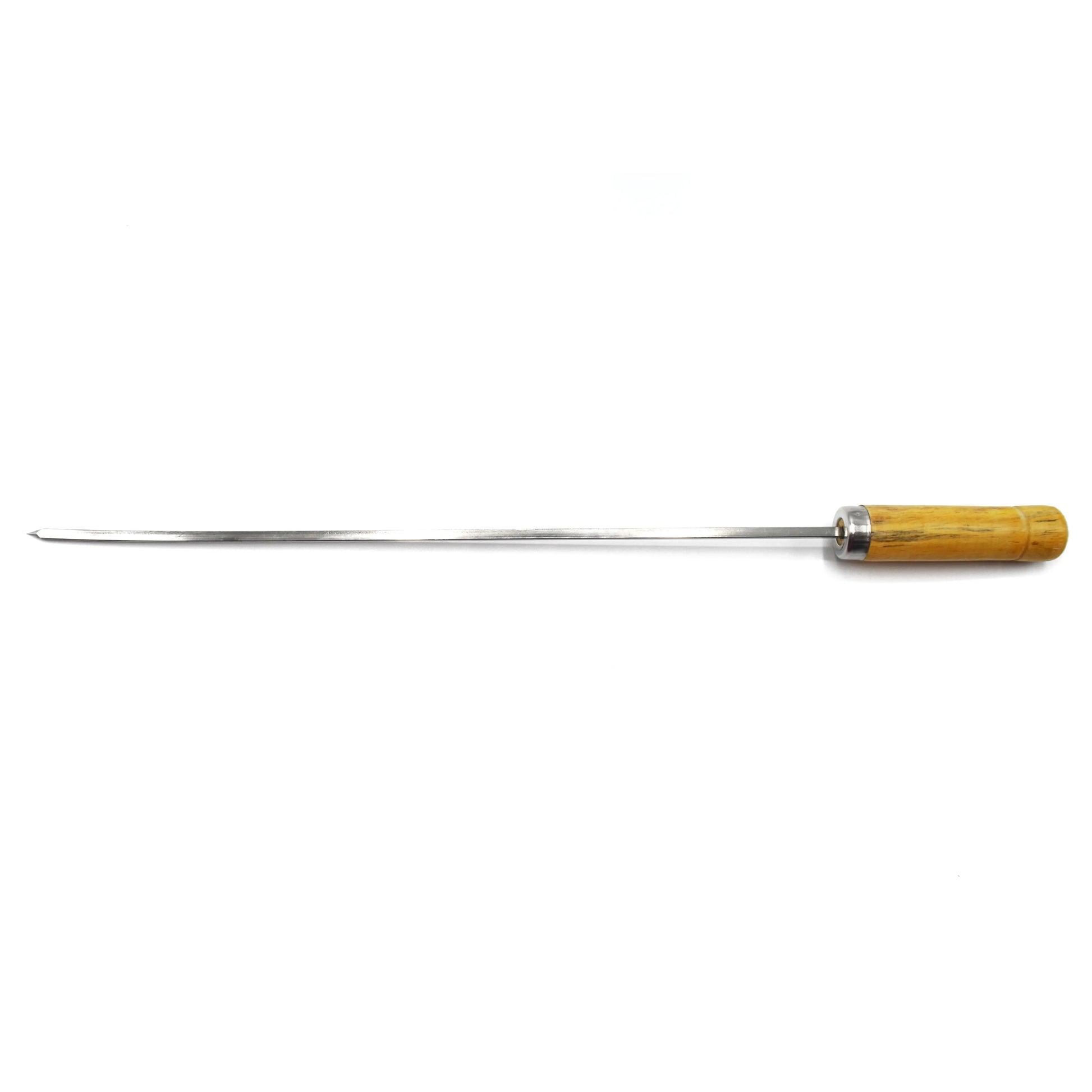 Kwiklander Square Skewers 15 inch | Set of 6 | Stainless Steel with Wooden Handle