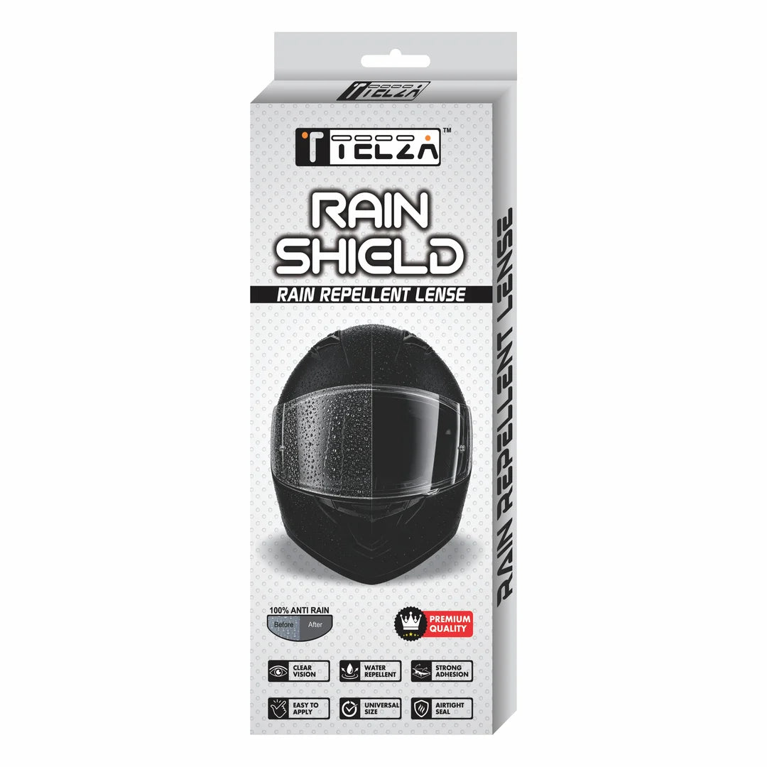 TECZA Rain Shield for Helmet front