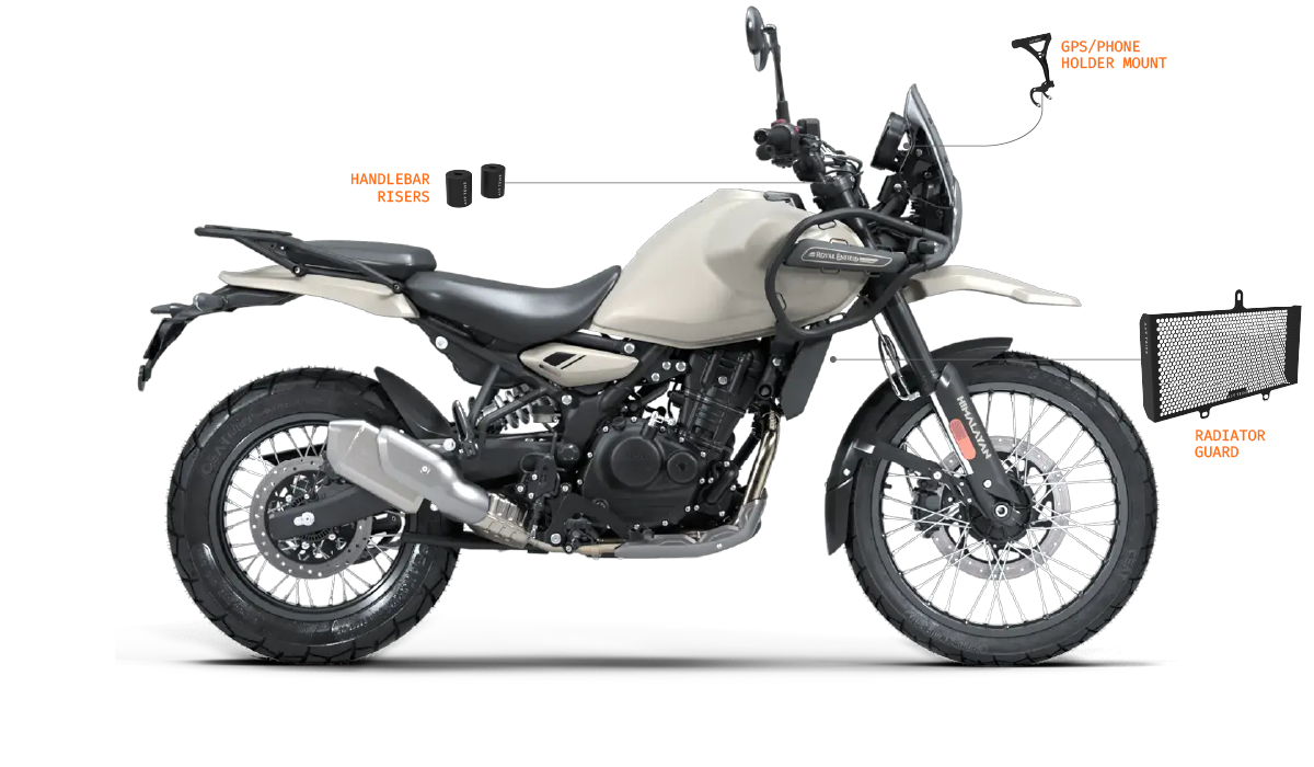 The Essential Combo Kit of 3 Accessories for Royal Enfield Himalayan 450