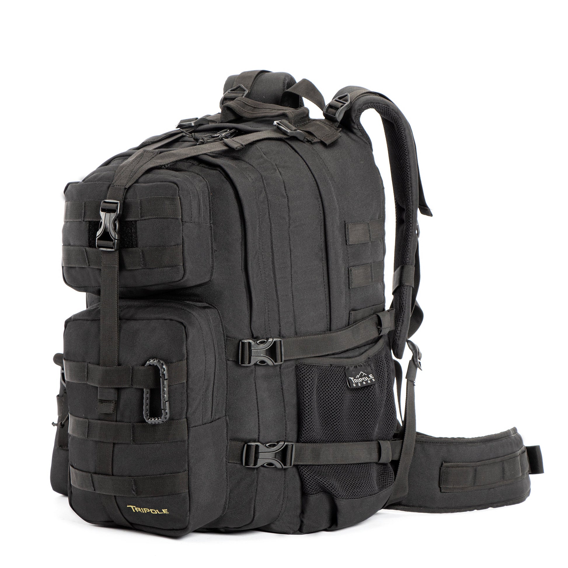 Tripole Alfa 45L Tactical Backpack Black Front