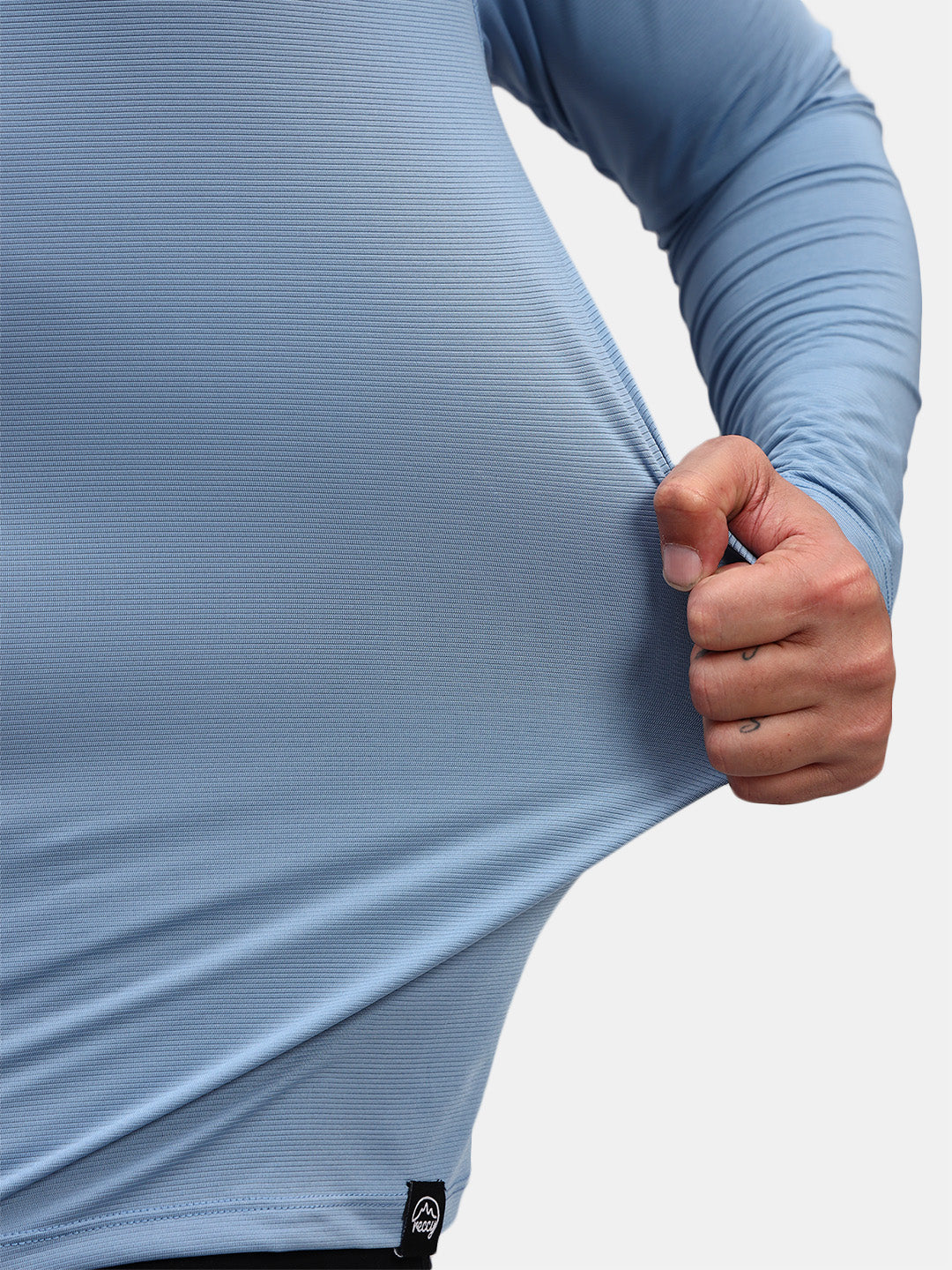 Ultralight Active Long Sleeve T-Shirt in Dusk Blue, view 3