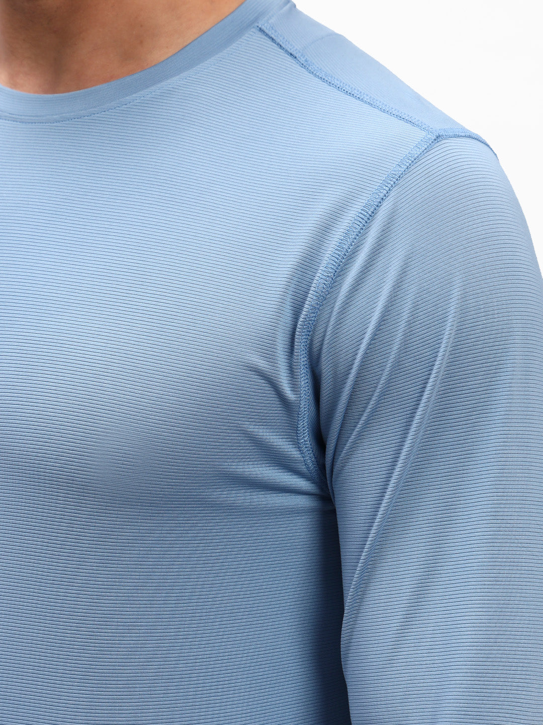 Ultralight Active Long Sleeve T-Shirt in Dusk Blue, view 5