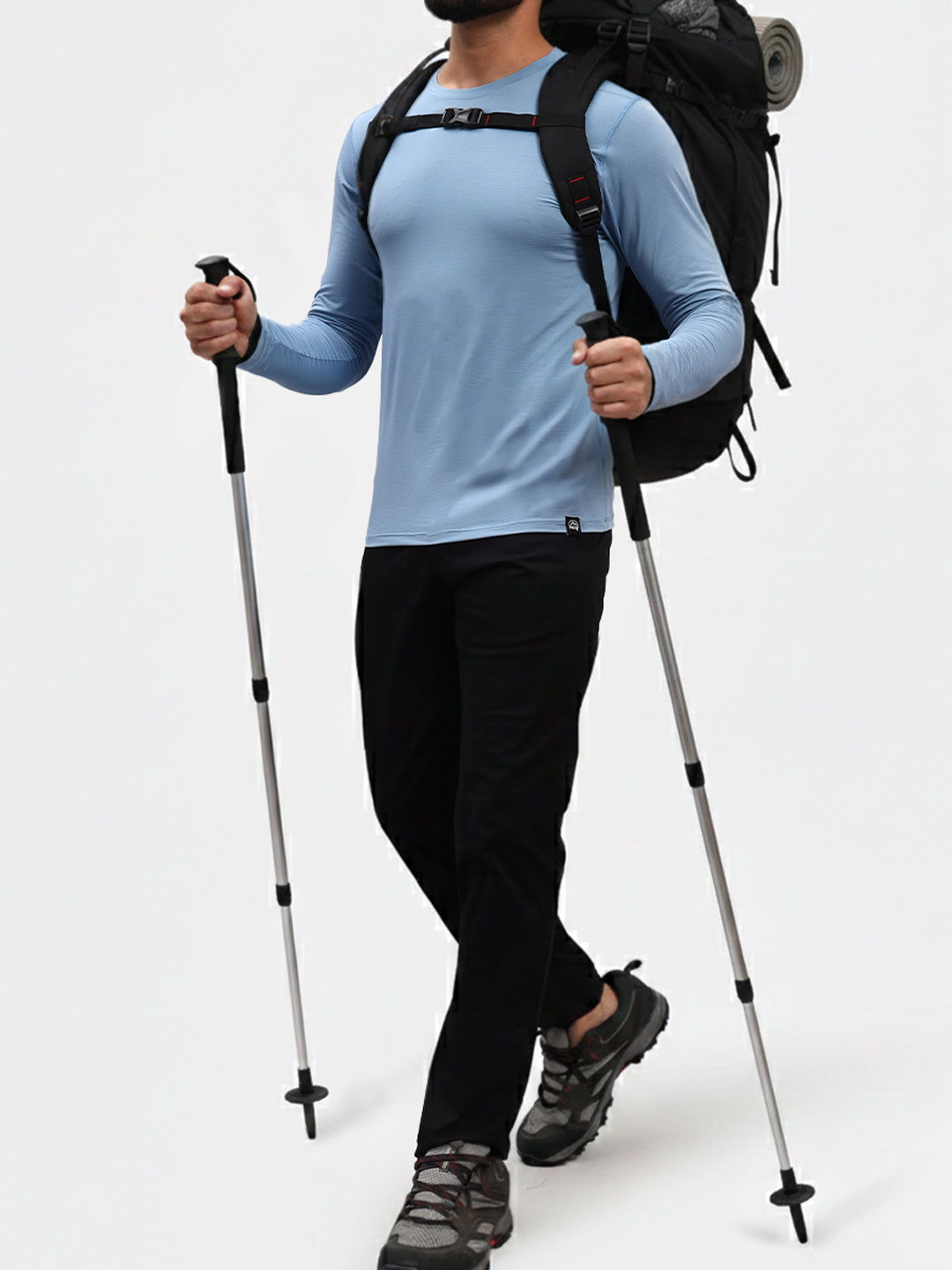 Ultralight Active Long Sleeve T-Shirt in Dusk Blue, view 6