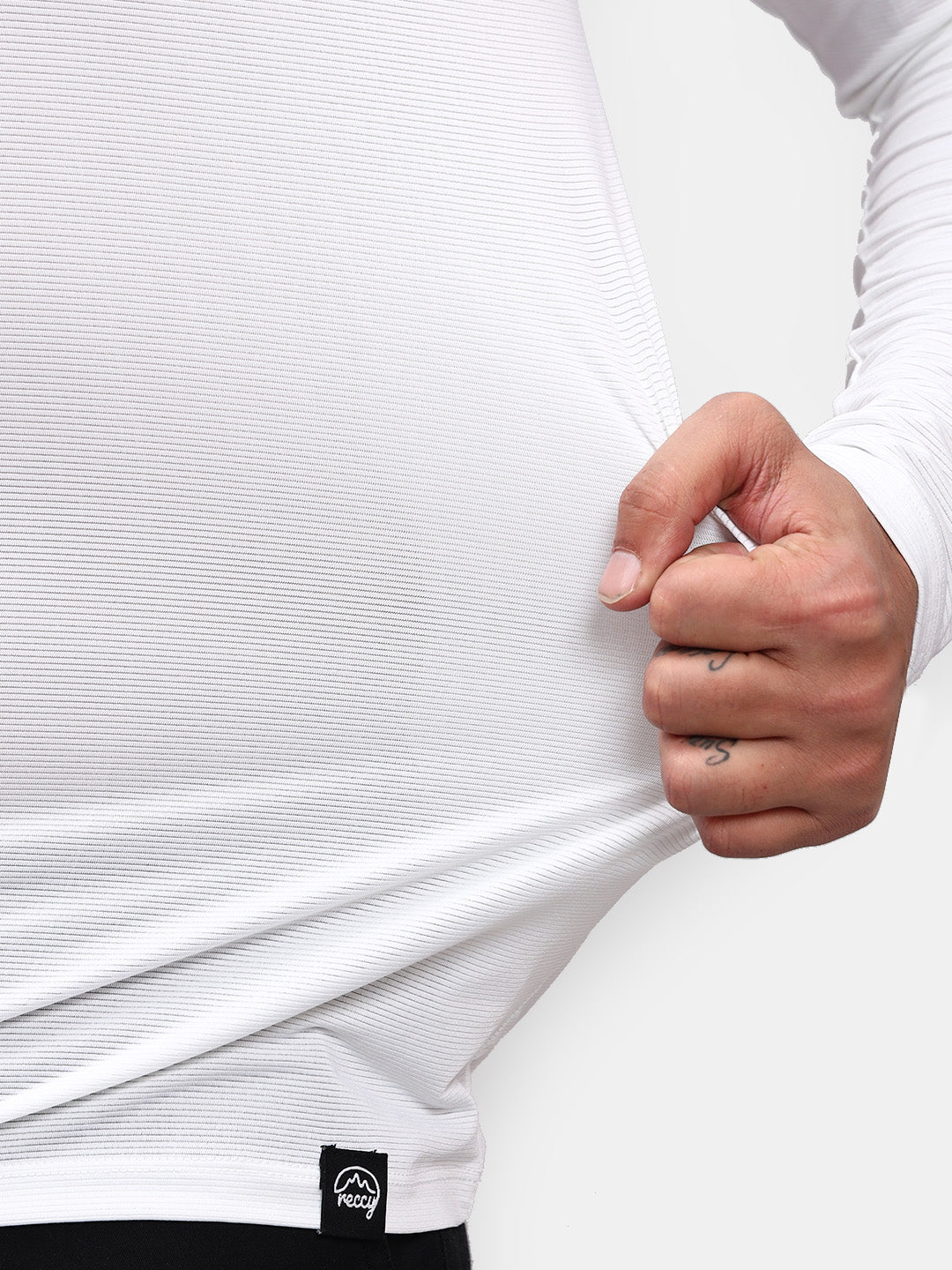 Ultralight Active Long Sleeve T-Shirt in White, view 3