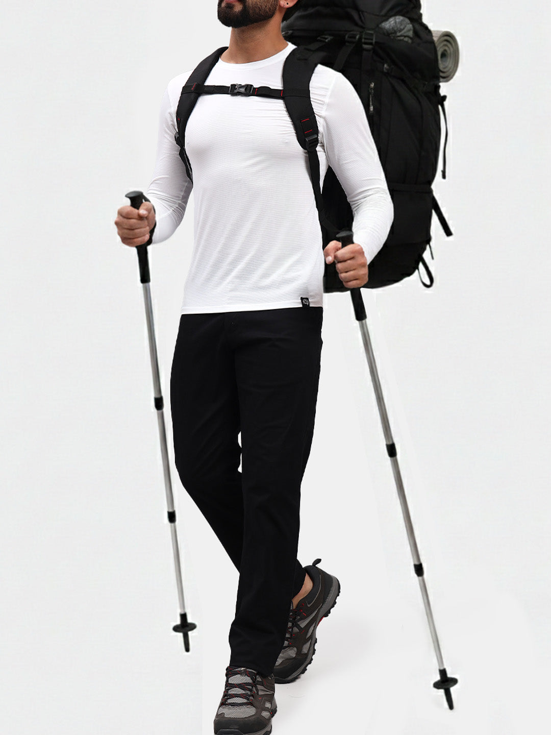 Ultralight Active Long Sleeve T-Shirt in White, view 7