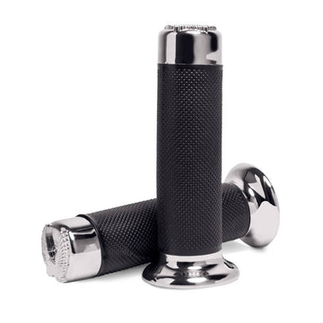 Custom Eagle Universal Motorcycle Handlebar Grips - Black