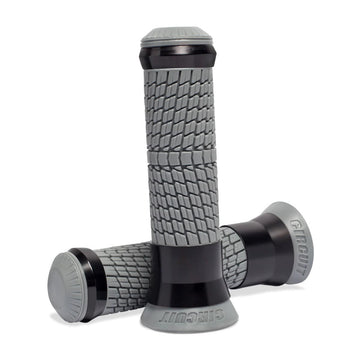 Storm Universal Motorcycle Handlebar Grips - Grey+Black