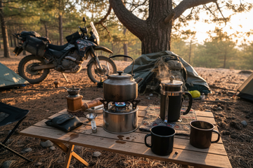 moto camping brewing equipment image