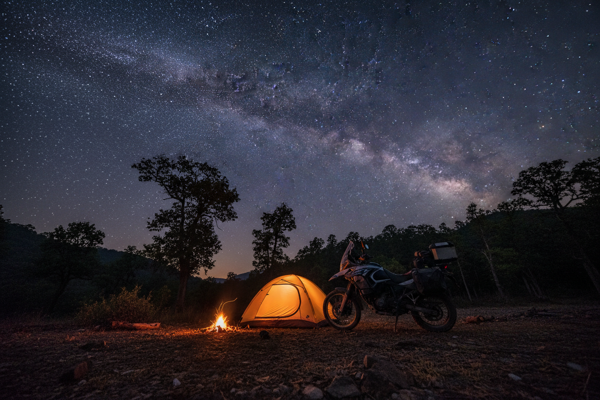 Camping gear for riders