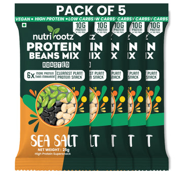 Nutrirootz Roasted Protein Bean Mix | Pack of 5 x 25g