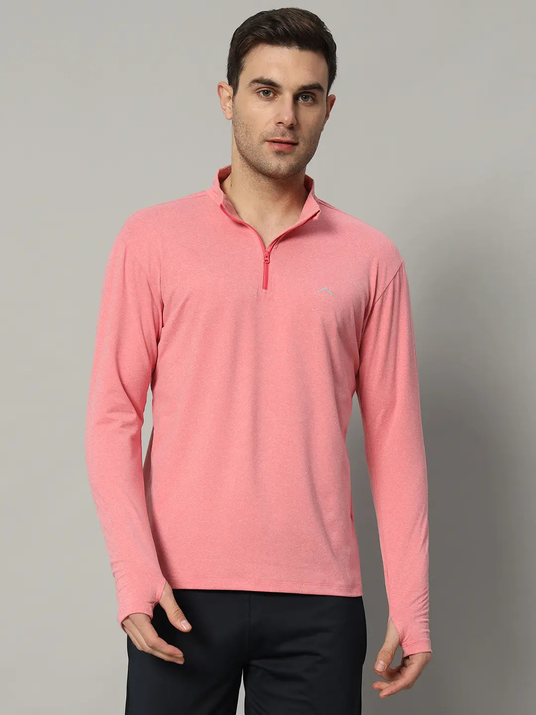 Reccy Mens Qzip Flex Tee - Bubblegum