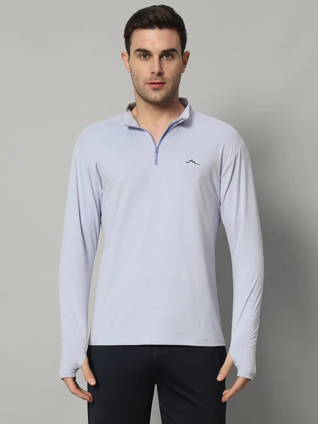 Reccy Mens Qzip Flex Tee - Lavender