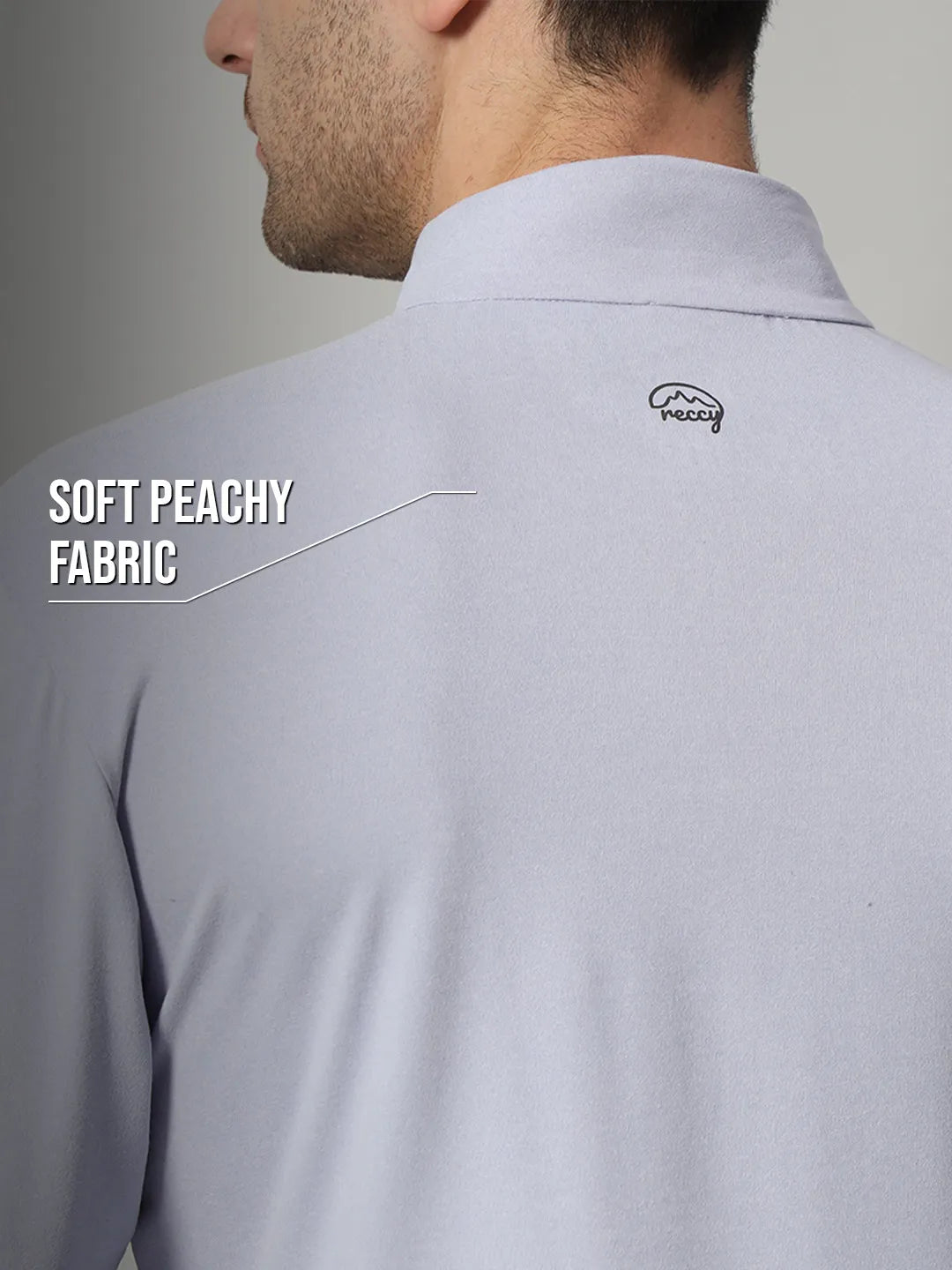 Reccy Mens Qzip Flex Tee - Lavender