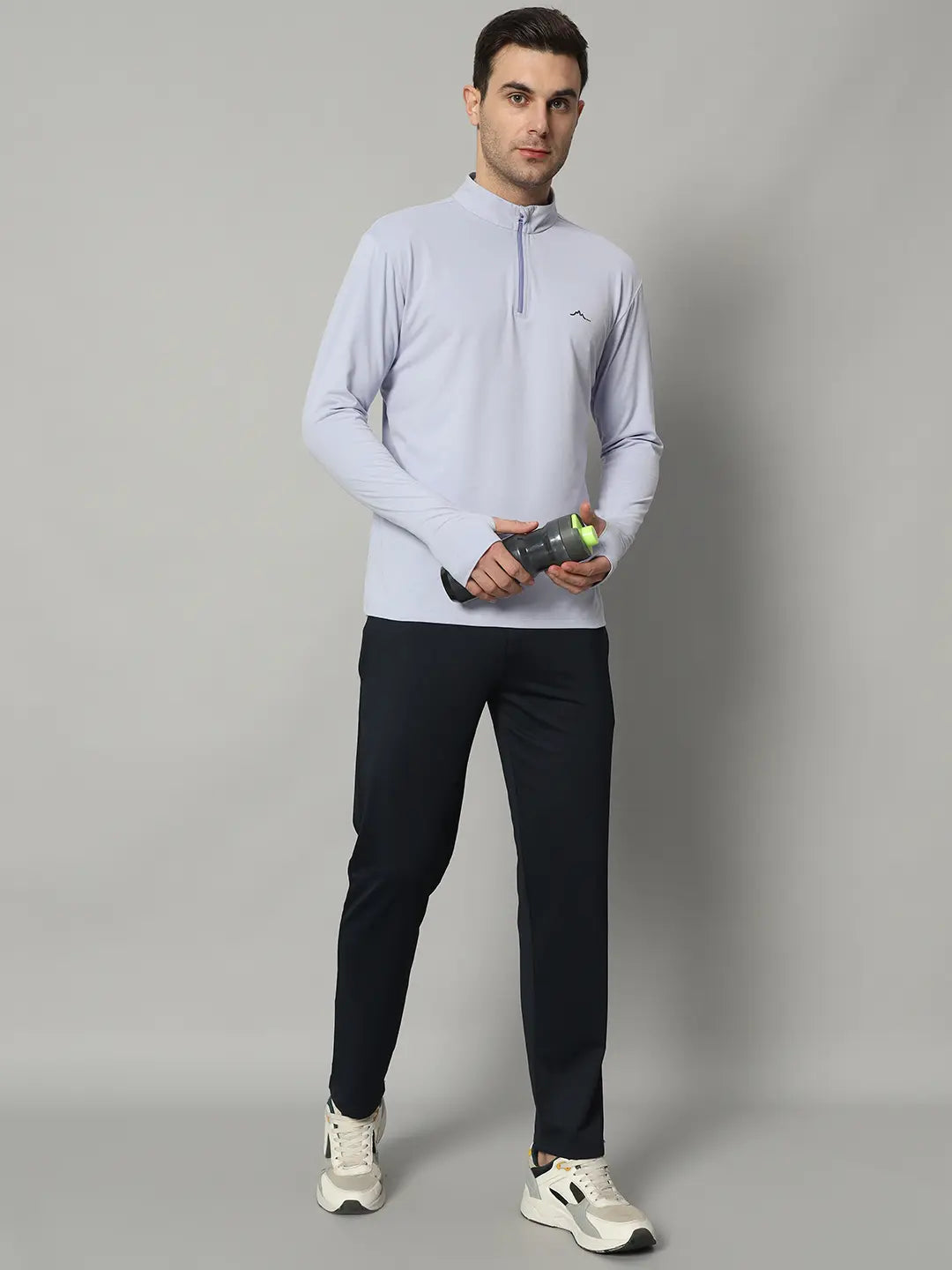 Reccy Mens Qzip Flex Tee - Lavender