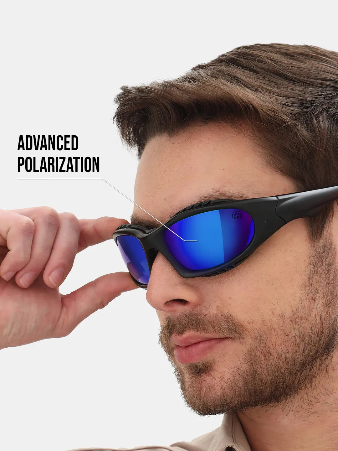Reccy SummitShield Sunglasses Blue Revo, advanced polarization feature