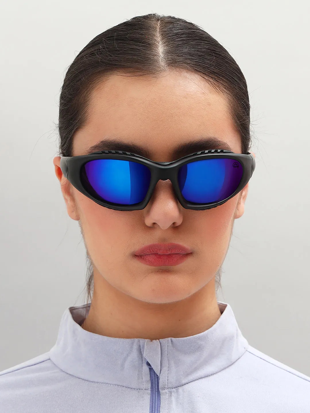 Reccy SummitShield Sunglasses Blue Revo, lifestyle view