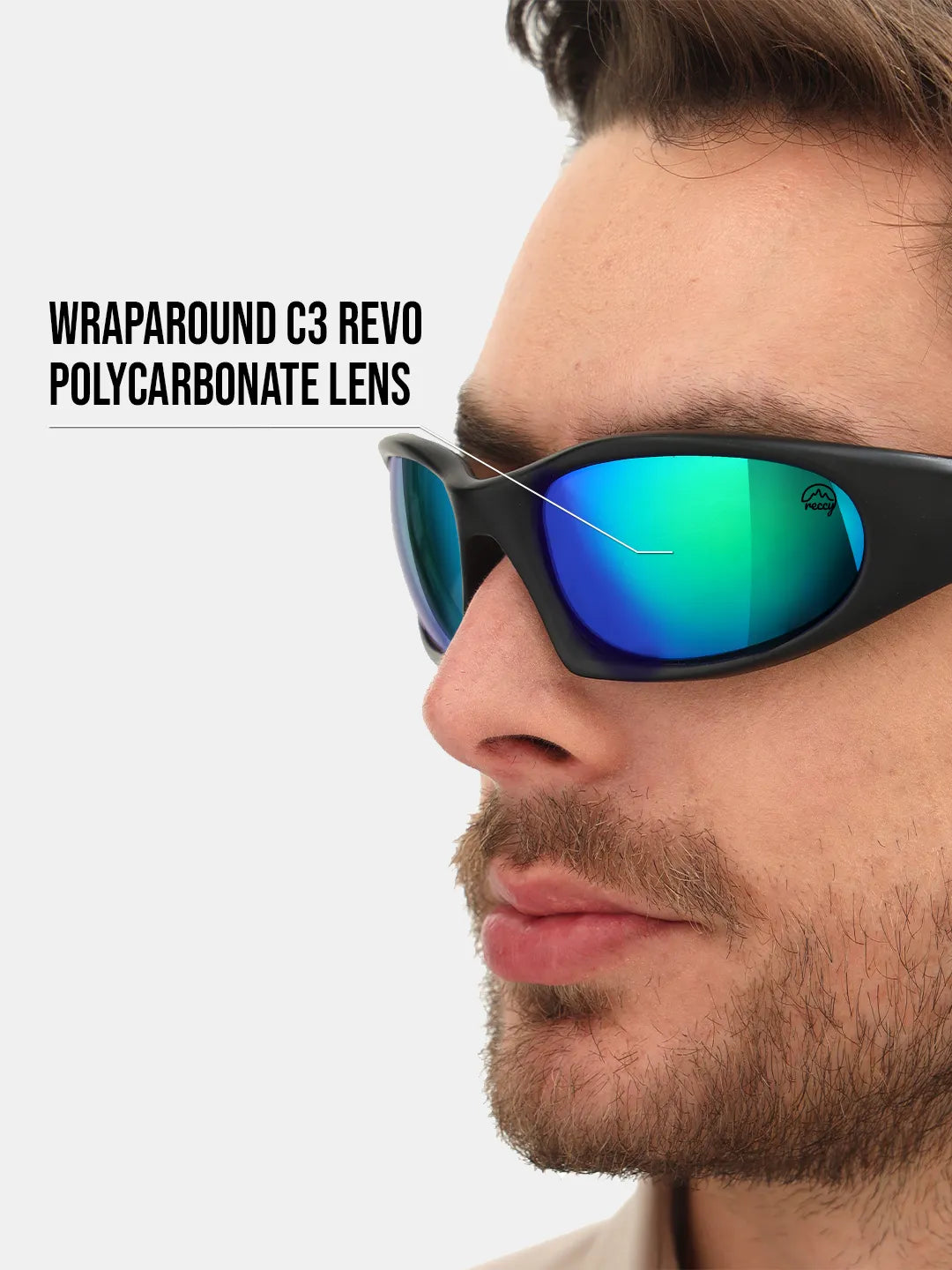 Reccy SummitShield Sunglasses Green Revo, product detail