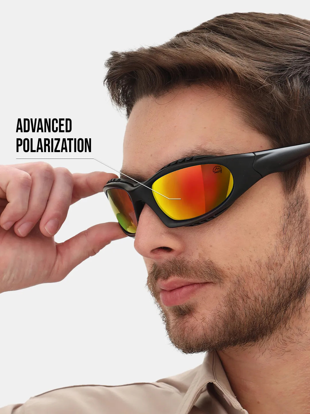 Reccy SummitShield Sunglasses Red Revo, advanced polarization feature