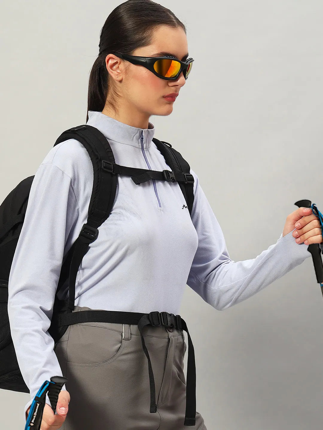 Reccy SummitShield Sunglasses Red Revo, lifestyle view