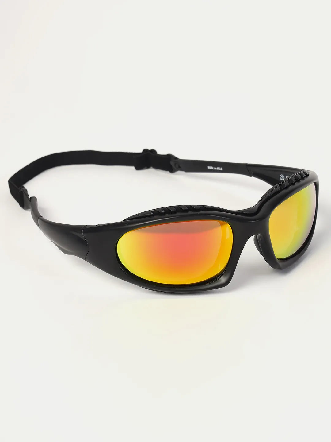 Reccy SummitShield Sunglasses Red Revo, with headband and strap