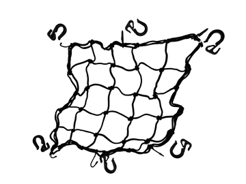 TECZA Non-Reflective Bungee Web – 40×40cm