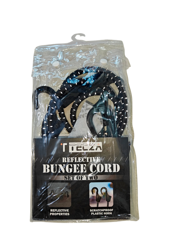 TECZA Reflective Bungee Cord – Pair of 2