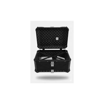 Asiatic Aluminium Top Box 65L with Backrest - Black