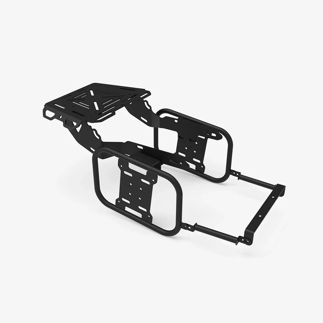 Black Steel Top Rack With Plate – Fits Triumph Scrambler 400 X