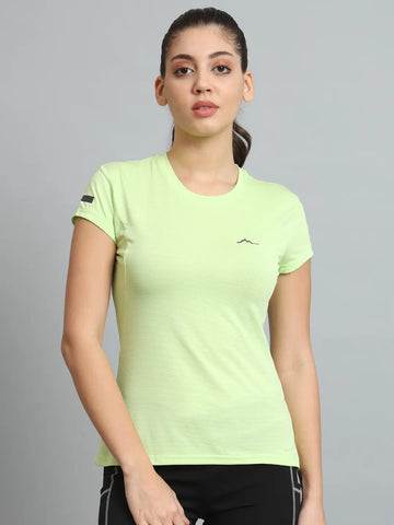 Reccy Womens Ultralight Athletic T-Shirt Lime 1